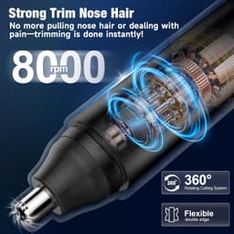 Nose Hair Trimmer for Men — Rechargeable & Waterproof view 3
